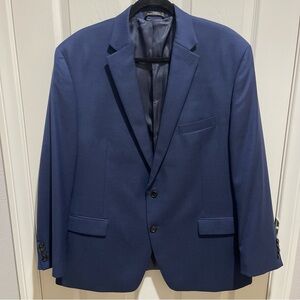 Elegant Lauren Ralph Lauren Navy Blue Men's Blazer 48R 100% Wool